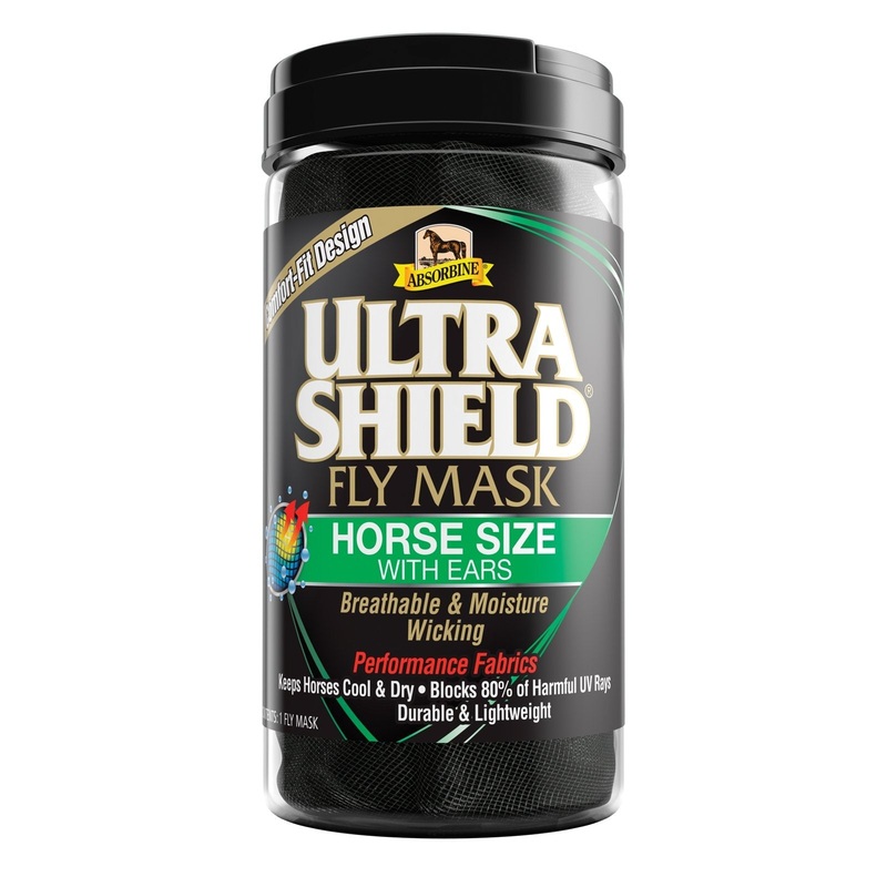 Absorbine UltraShield Fly Mask – Horse with Ear Coverage