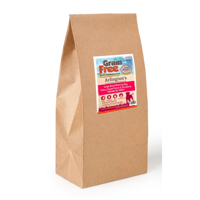 Arlington’s Large Breed Turkey, Sweet Potato & Cranberry  6kg
