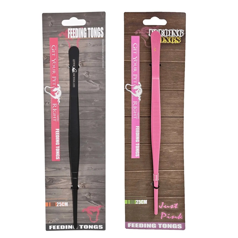Get Your Pet Right Feeding Tongs Black