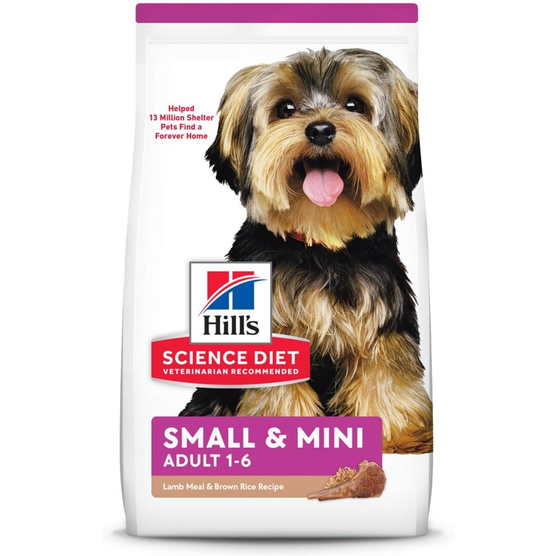 Hill’s Science Diet Adult Small & Mini Lamb Meal & Rice Recipe Dry Dog Food, 15.5 lbs