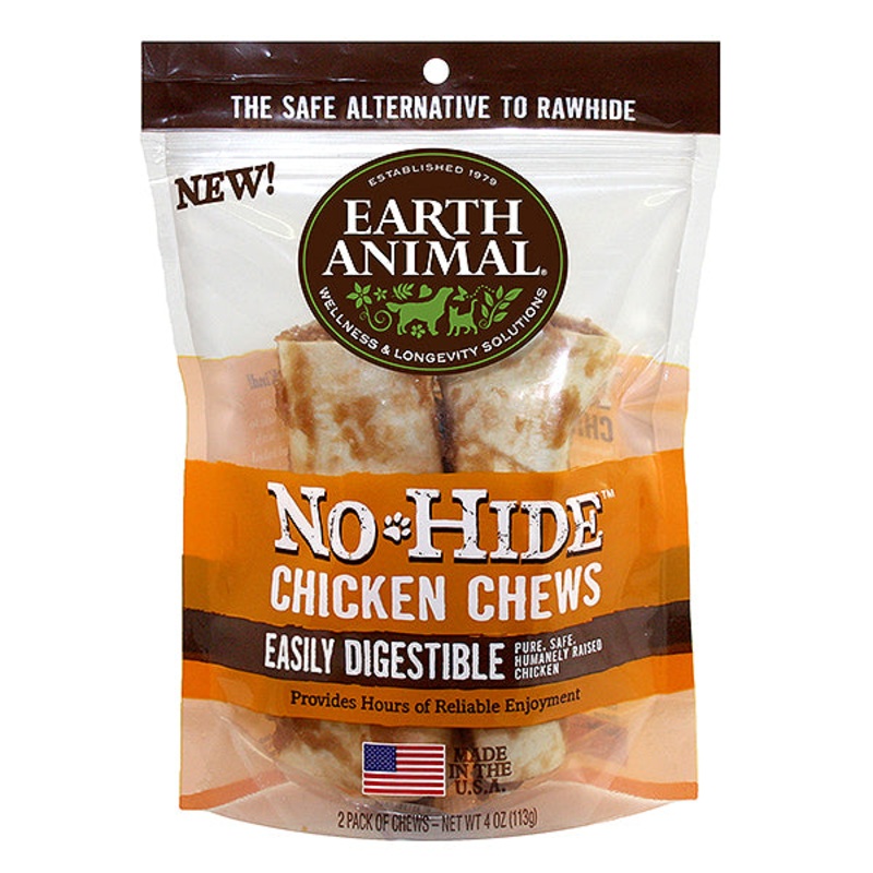 No-Hide Chicken Rawhide Alternative Dog Chew 4-in , Single