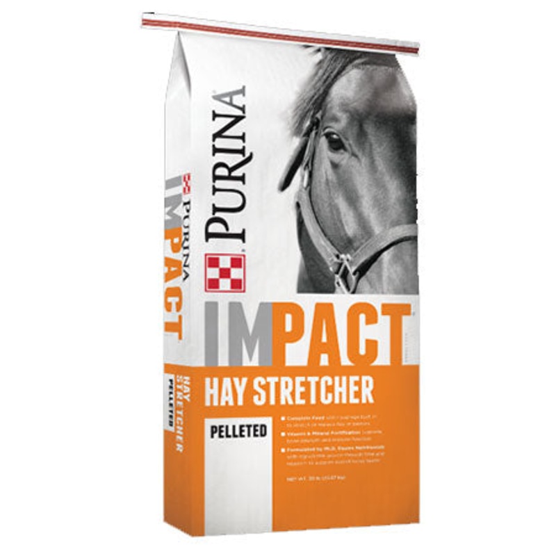 Purina Impact Hay Stretcher Pelleted Horse Feed 50 lb.