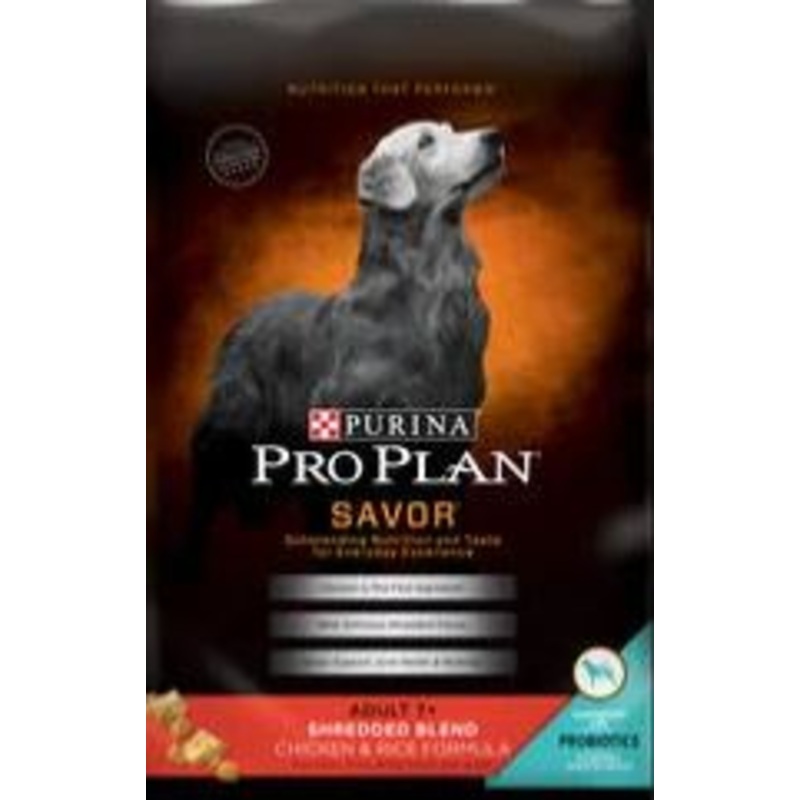 Purina Pro Plan SAVOR Shredded Blend Adult 7+ Chicken & Rice Formula Dry Dog Food