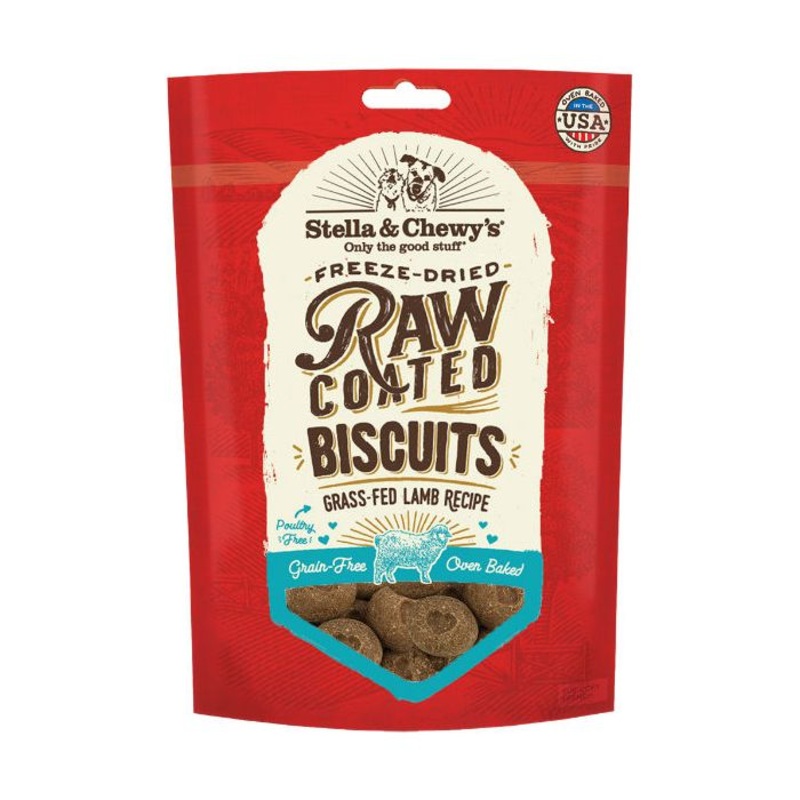 Stella & Chewy’s Raw Coated Biscuits – Grass-Fed Lamb Recipe 255g