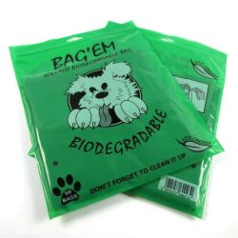 Bag’Em Biodegradable Poo Bags, 50pk