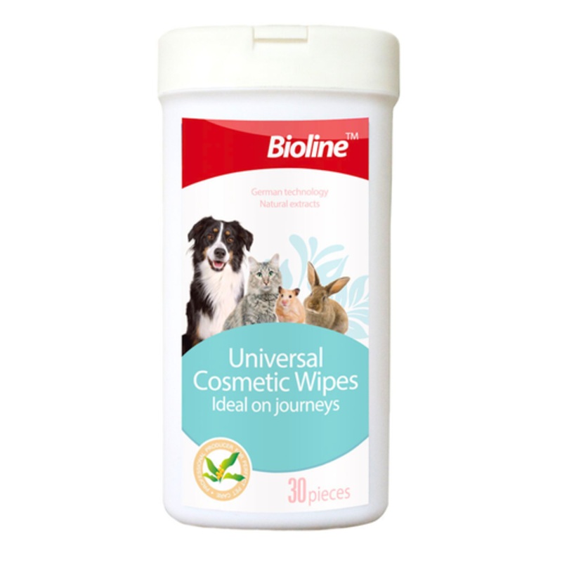 Bioline Universal Cosmetic Wipes 30Pcs[Count – 30, Dimension – 18 x 9.5 4.5cm]