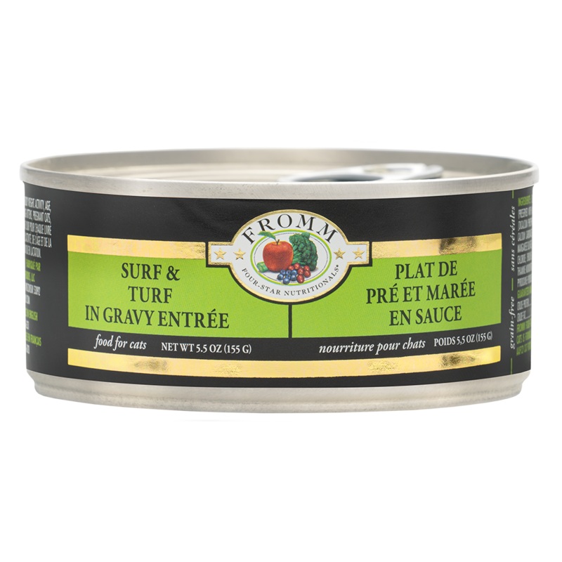 Fromm Four-Star Surf &Turf in Gravy Entre Cat Food 3 oz